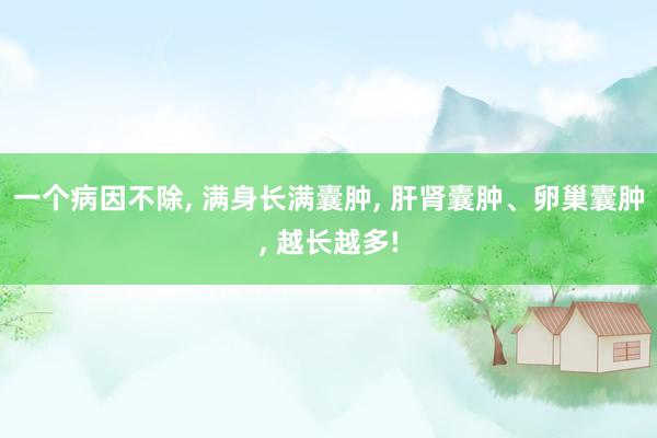 一个病因不除, 满身长满囊肿, 肝肾囊肿、卵巢囊肿, 越长越多!